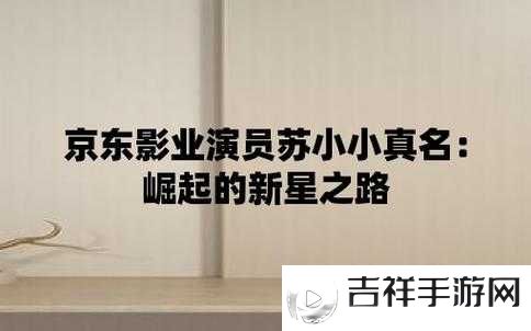 京东影业 JD008 苏小小:一段令人惊叹的影视传奇之旅
